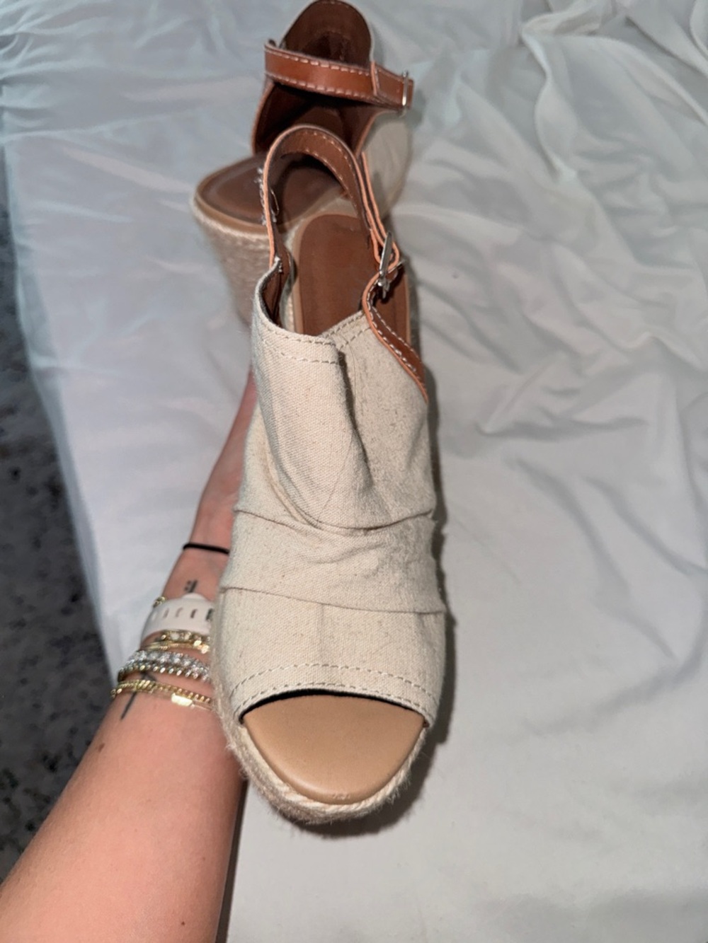 Pink Lily Jafaris Women’s Wedge Sandals SIZE 10 - Picture 5 of 9